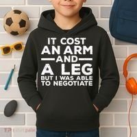 Funny Amputee For Men Women Prosthetic Leg Amputation Joke Kids Hoodie thumb 2