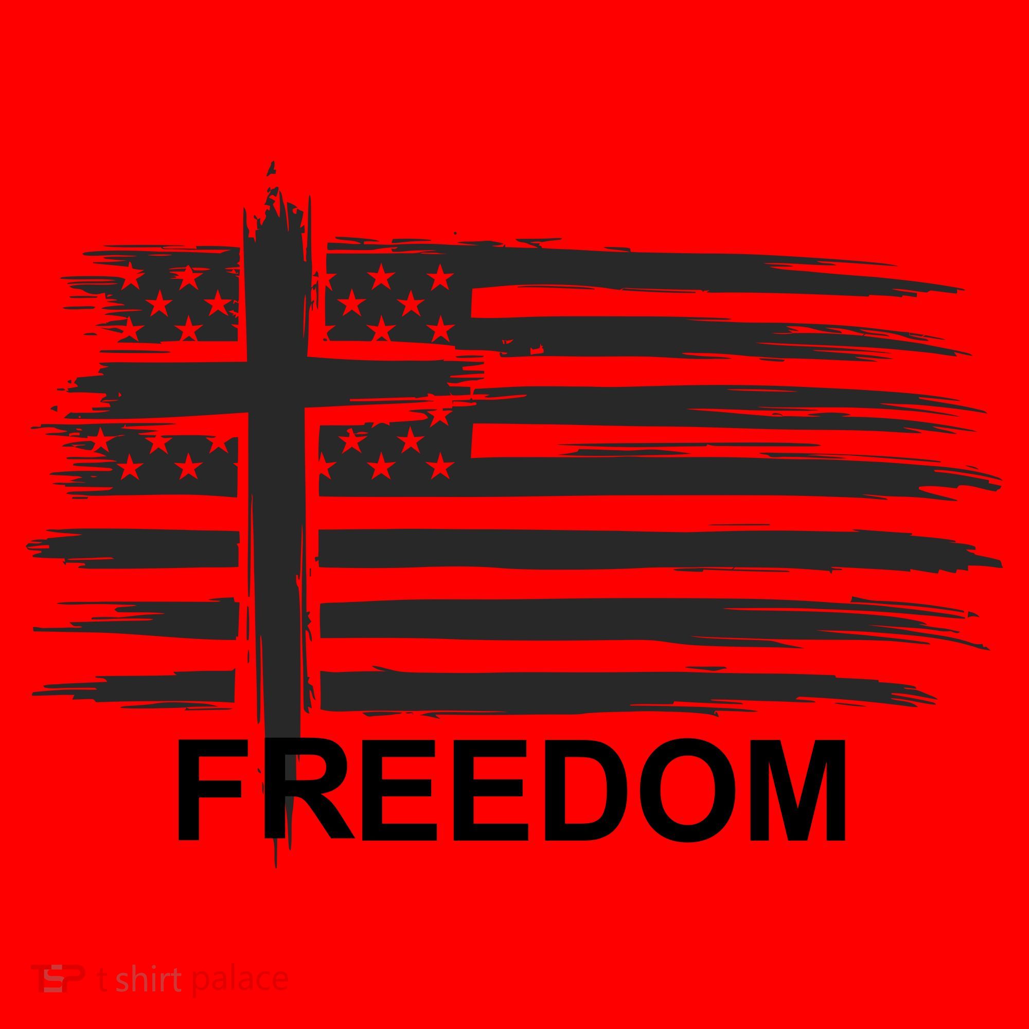 Freedom American Flag Cross Christian Santa Hat