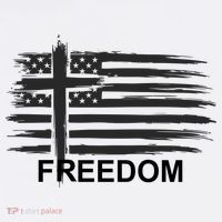 Freedom American Flag Cross Christian Women's Hoodie thumb 2