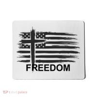Freedom American Flag Cross Christian Mousepad thumb 0