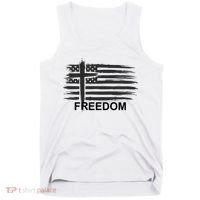 Freedom American Flag Cross Christian Tank Top thumb 0