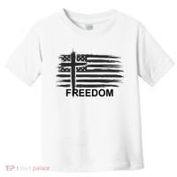 Freedom American Flag Cross Christian Toddler T-Shirt thumb 0