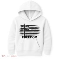 Freedom American Flag Cross Christian Kids Hoodie thumb 0