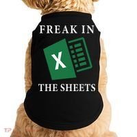 Funny Accountant Freak In The Sheets Spreadsheet Excel Life Doggie Tank thumb 0