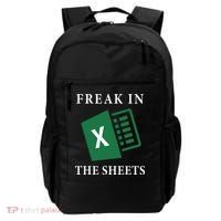 Funny Accountant Freak In The Sheets Spreadsheet Excel Life Backpack thumb 0