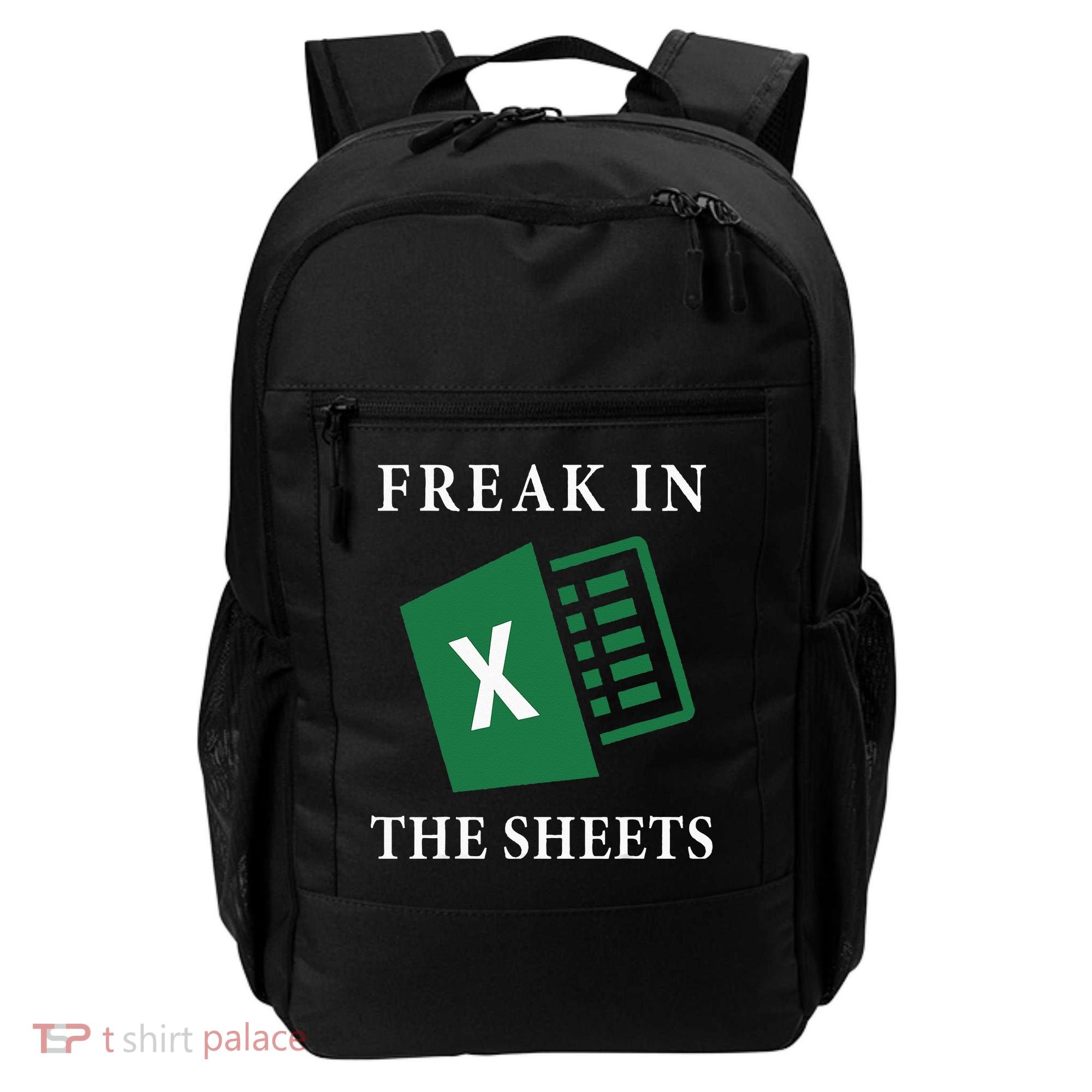 Funny Accountant Freak In The Sheets Spreadsheet Excel Life Backpack