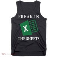 Funny Accountant Freak In The Sheets Spreadsheet Excel Life Tank Top thumb 0