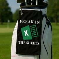 Funny Accountant Freak In The Sheets Spreadsheet Excel Life Golf Towel thumb 2