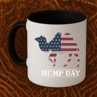 Funny American Flag Hump Day Camel Gift Coffee Mug thumb 2