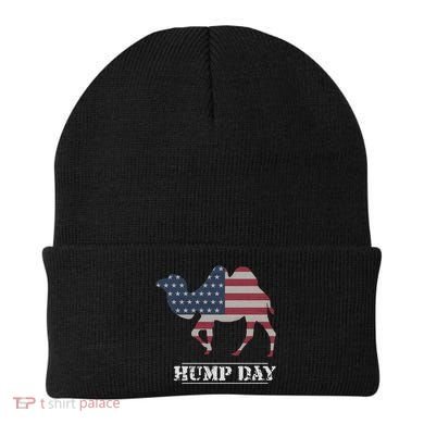 Funny American Flag Hump Day Camel Gift Beanie