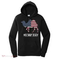 Funny American Flag Hump Day Camel Gift Women's Hoodie thumb 0