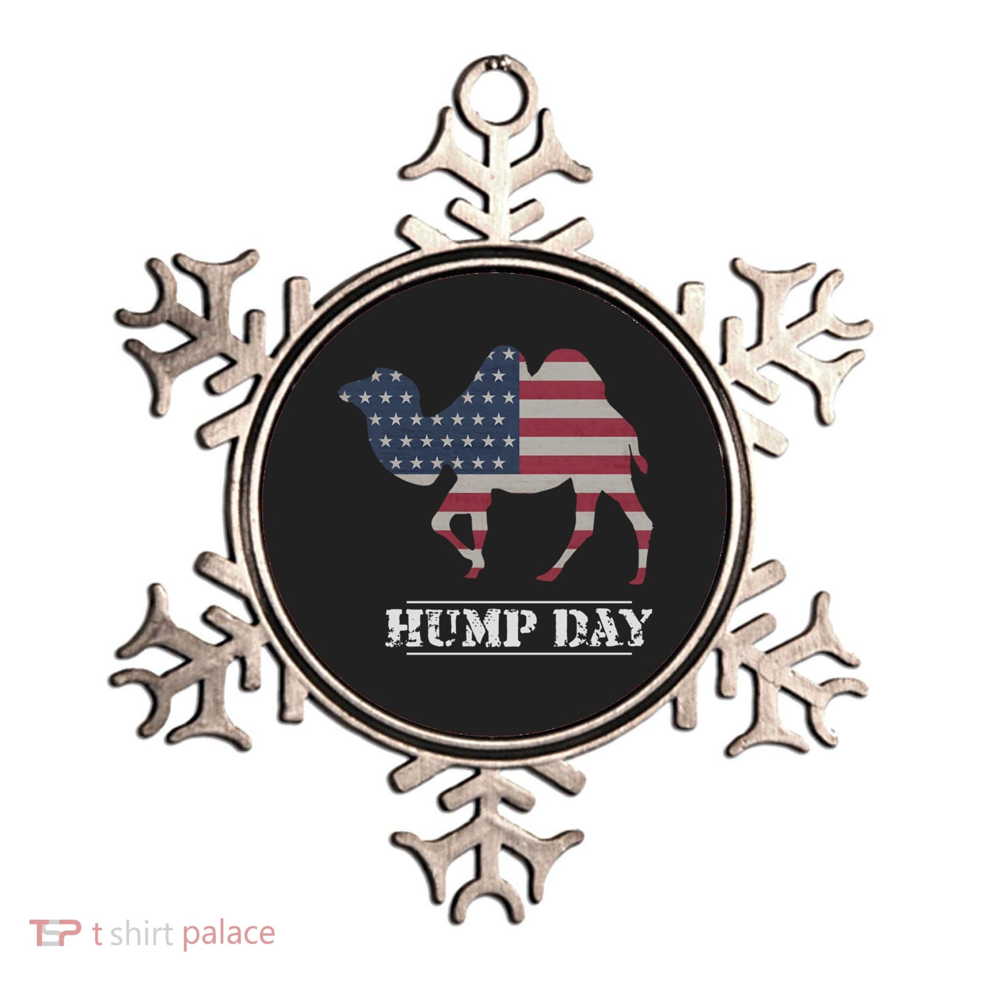 Funny American Flag Hump Day Camel Gift Ornament