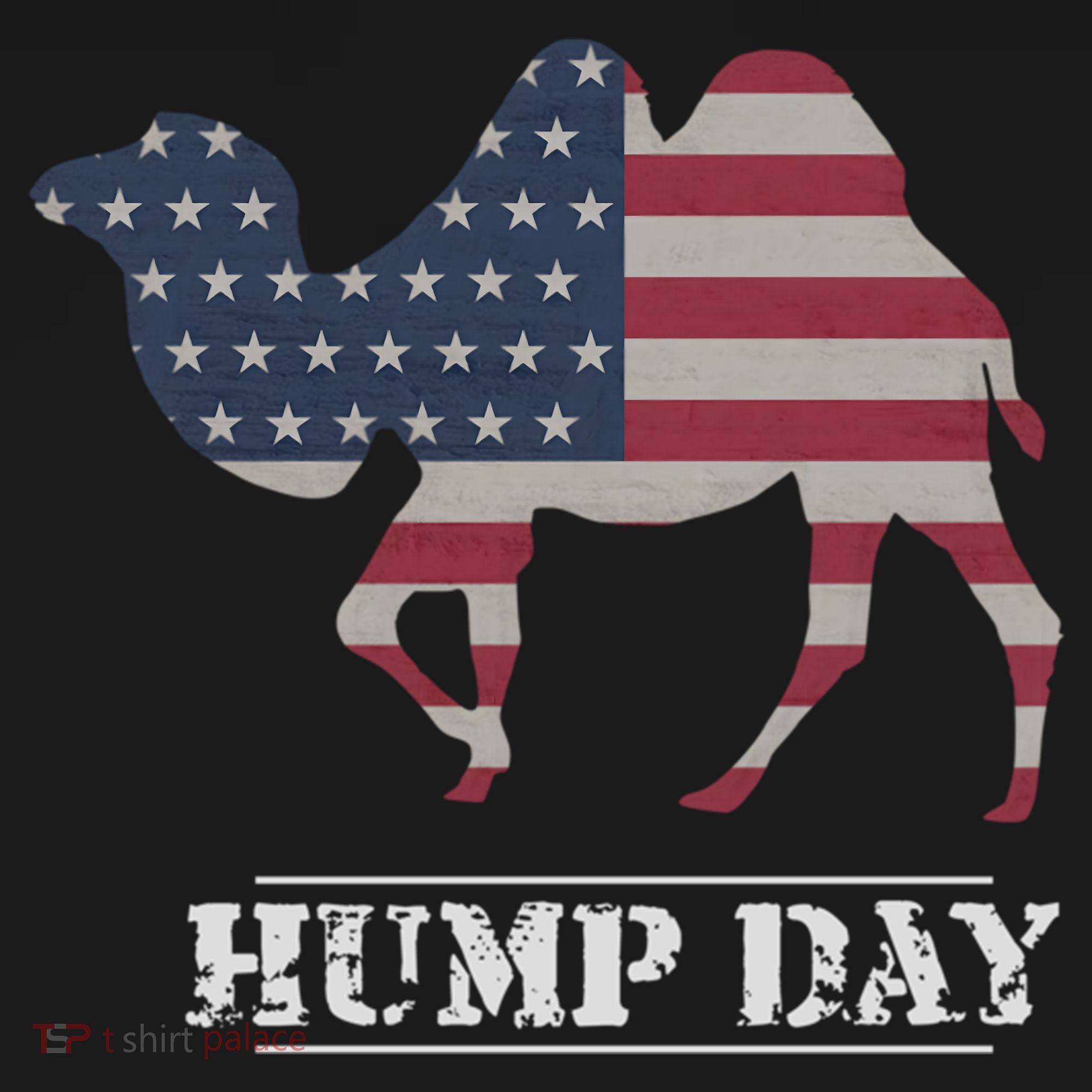 Funny American Flag Hump Day Camel Gift Ornament