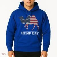 Funny American Flag Hump Day Camel Gift Hoodie thumb 2