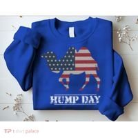 Funny American Flag Hump Day Camel Gift Sweatshirt thumb 2
