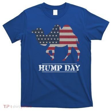 Funny American Flag Hump Day Camel Gift T-Shirt