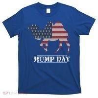 Funny American Flag Hump Day Camel Gift T-Shirt thumb 0