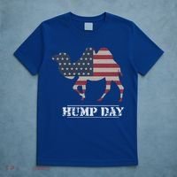 Funny American Flag Hump Day Camel Gift T-Shirt thumb 5