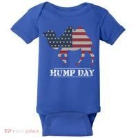 Funny American Flag Hump Day Camel Gift Baby Bodysuit thumb 0