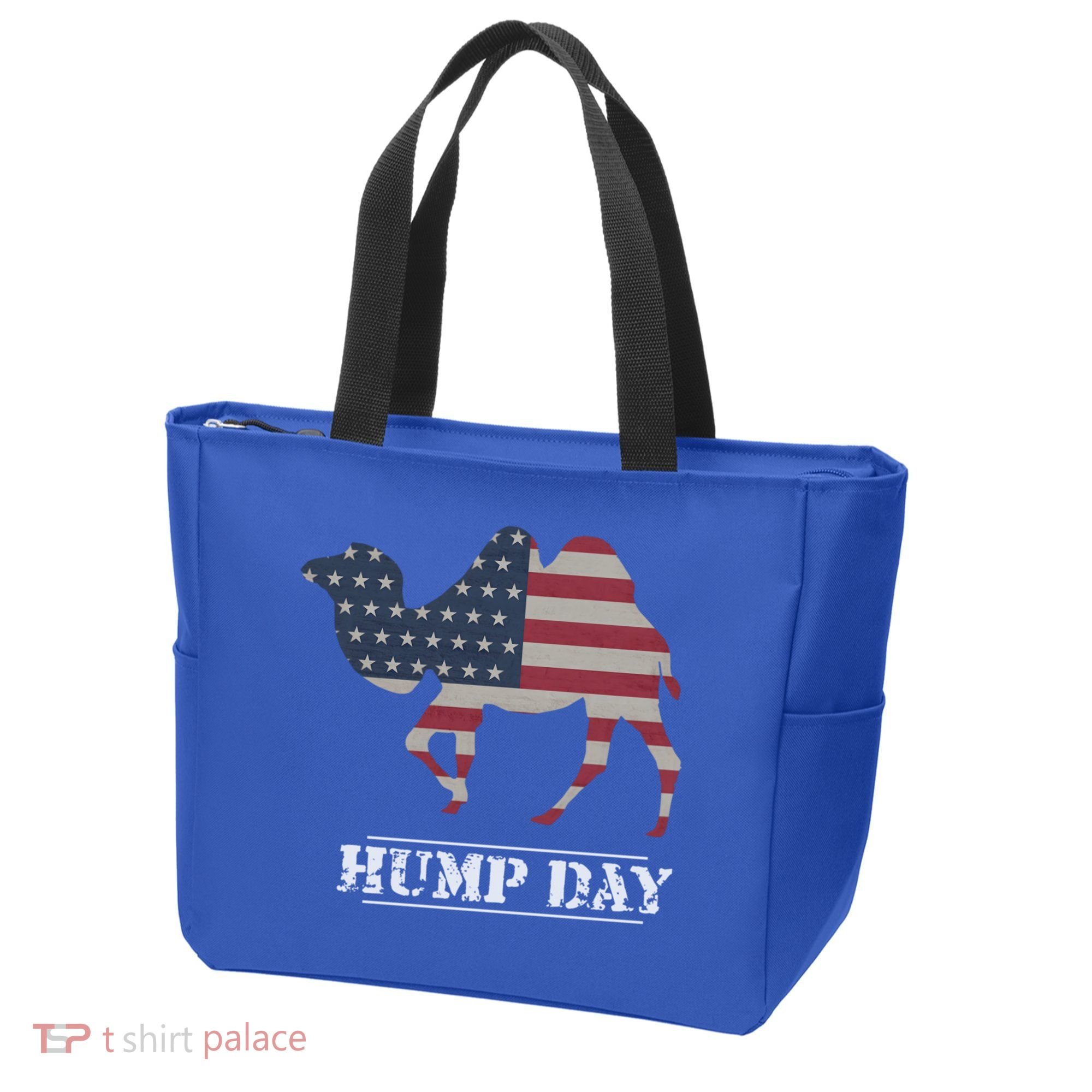 Funny American Flag Hump Day Camel Gift Tote Bag