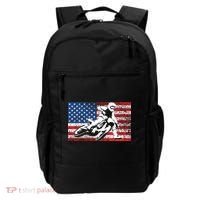 Funny American Flat Track Motorcycle Gift Cool Bike Rider Gift Backpack thumb 0