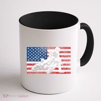 Funny American Flat Track Motorcycle Gift Cool Bike Rider Gift Coffee Mug thumb 1