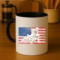 Funny American Flat Track Motorcycle Gift Cool Bike Rider Gift Coffee Mug thumb 4