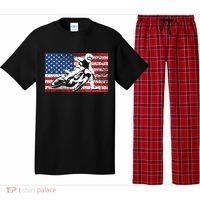 Funny American Flat Track Motorcycle Gift Cool Bike Rider Gift Pajama Set thumb 0