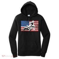 Funny American Flat Track Motorcycle Gift Cool Bike Rider Gift Women's Hoodie thumb 0