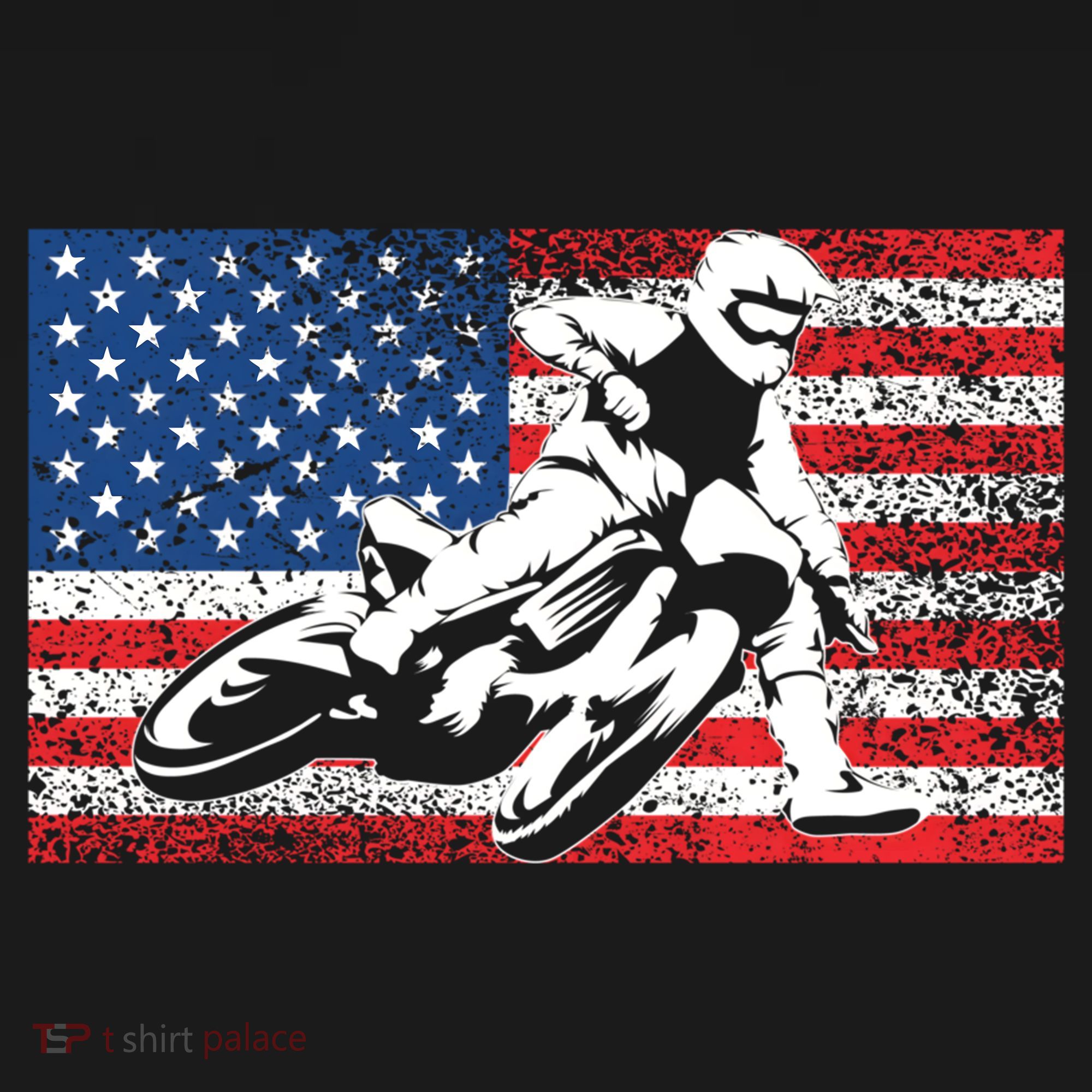 Funny American Flat Track Motorcycle Gift Cool Bike Rider Gift Ornament
