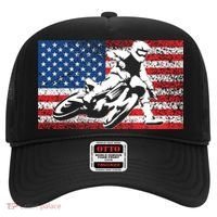 Funny American Flat Track Motorcycle Gift Cool Bike Rider Gift Hat thumb 0