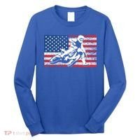 Funny American Flat Track Motorcycle Gift Cool Bike Rider Gift Long Sleeve Shirt thumb 0