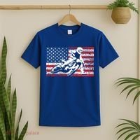 Funny American Flat Track Motorcycle Gift Cool Bike Rider Gift T-Shirt thumb 2