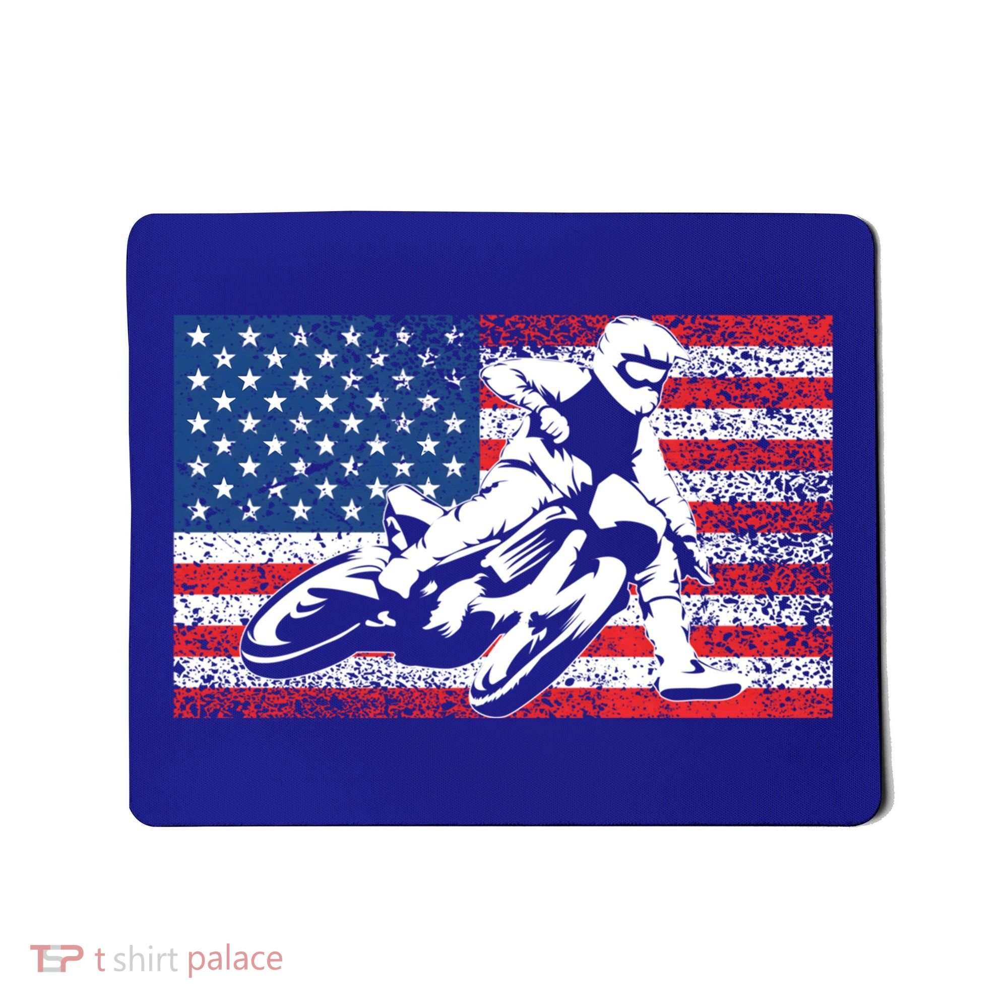 Funny American Flat Track Motorcycle Gift Cool Bike Rider Gift Mousepad