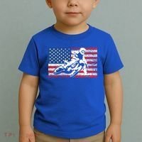 Funny American Flat Track Motorcycle Gift Cool Bike Rider Gift Toddler T-Shirt thumb 2