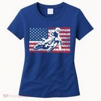 Funny American Flat Track Motorcycle Gift Cool Bike Rider Gift Women's T-Shirt thumb 0