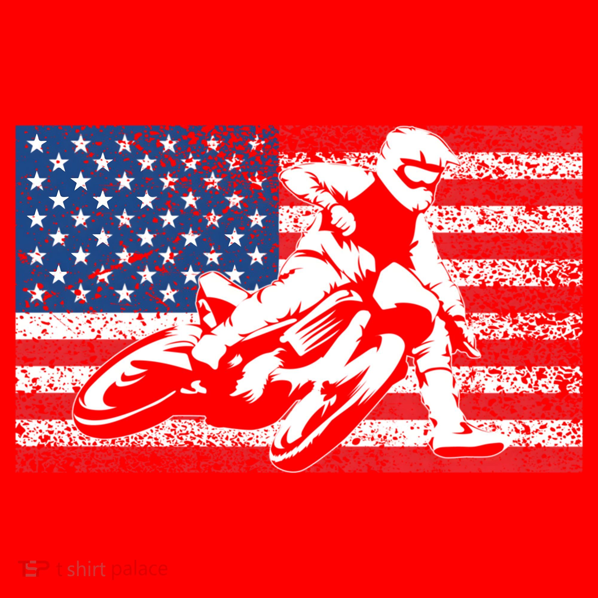 Funny American Flat Track Motorcycle Gift Cool Bike Rider Gift Santa Hat