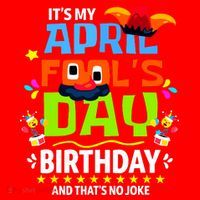 Funny April Fools Day Its My April Fools Day Birthday Santa Hat thumb 1