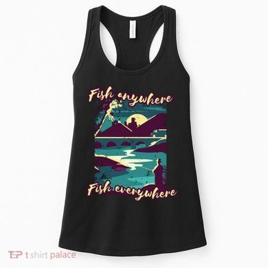 Fish Anywhere Fish Everywhere Women's Tank Top