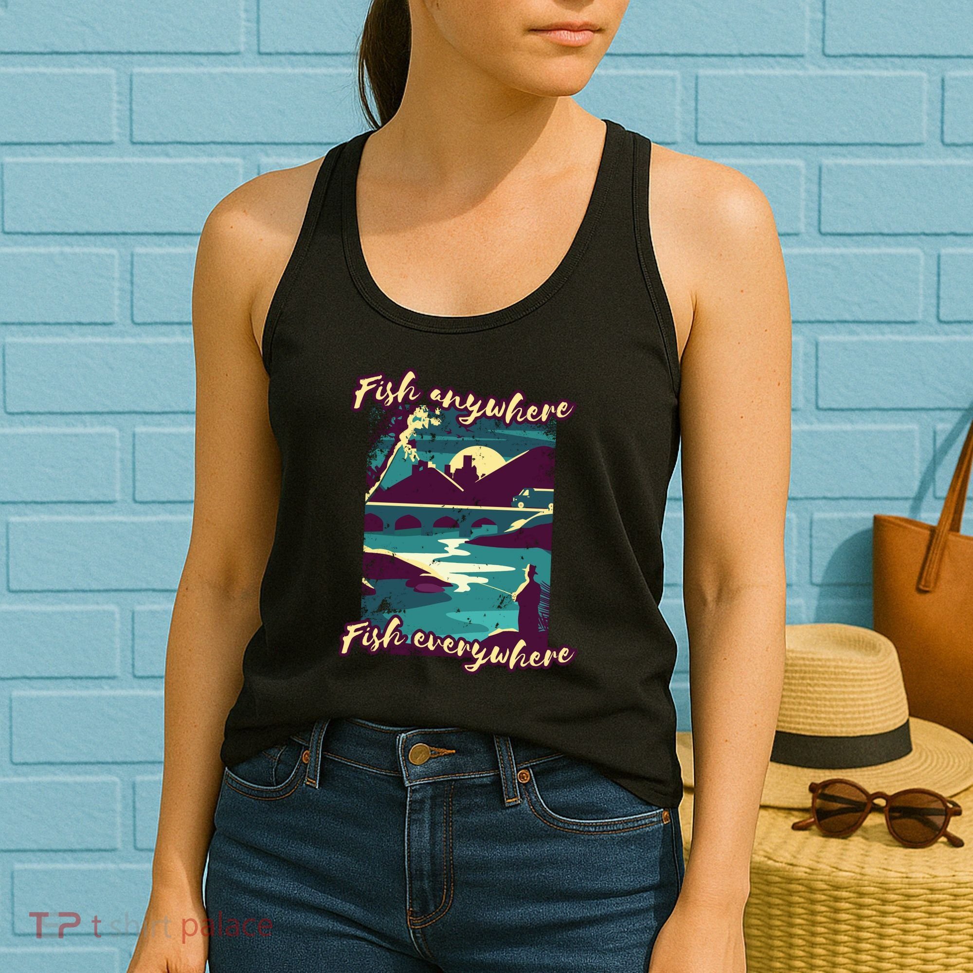 Fish Anywhere Fish Everywhere Women's Tank Top