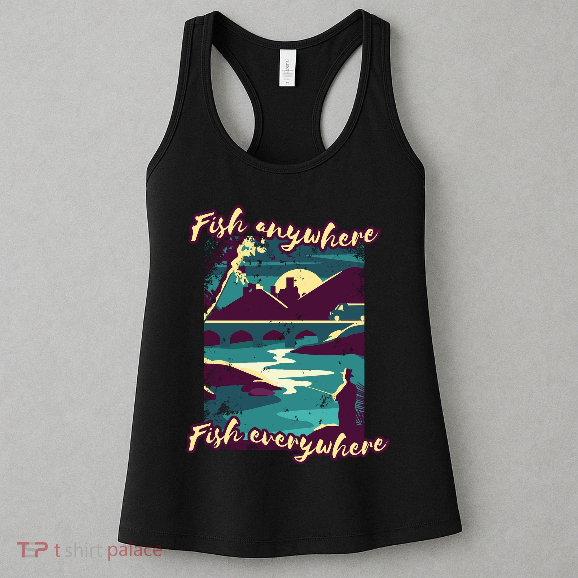 Fish Anywhere Fish Everywhere Women's Tank Top