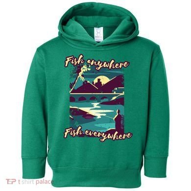 Fish Anywhere Fish Everywhere Toddler Hoodie
