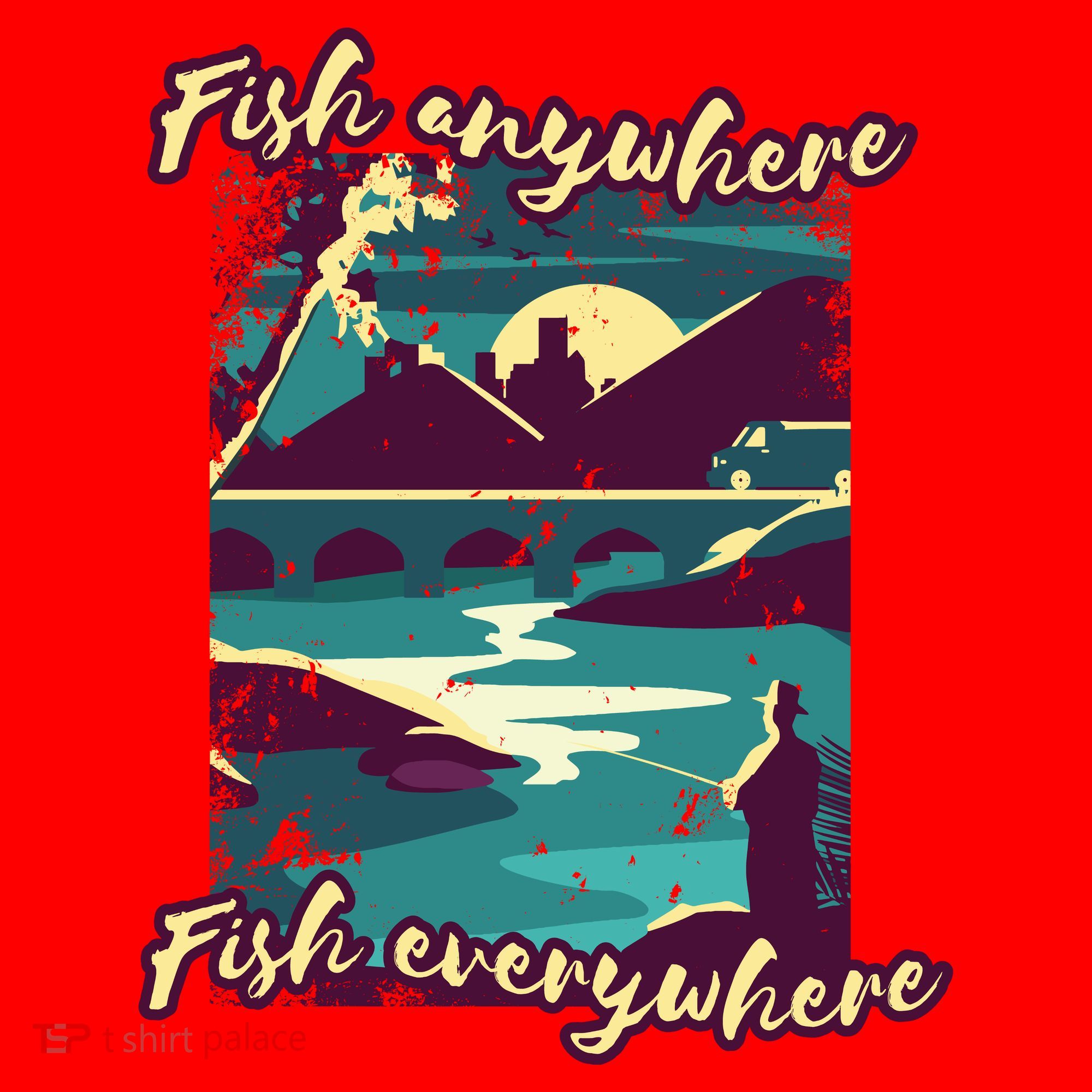 Fish Anywhere Fish Everywhere Santa Hat