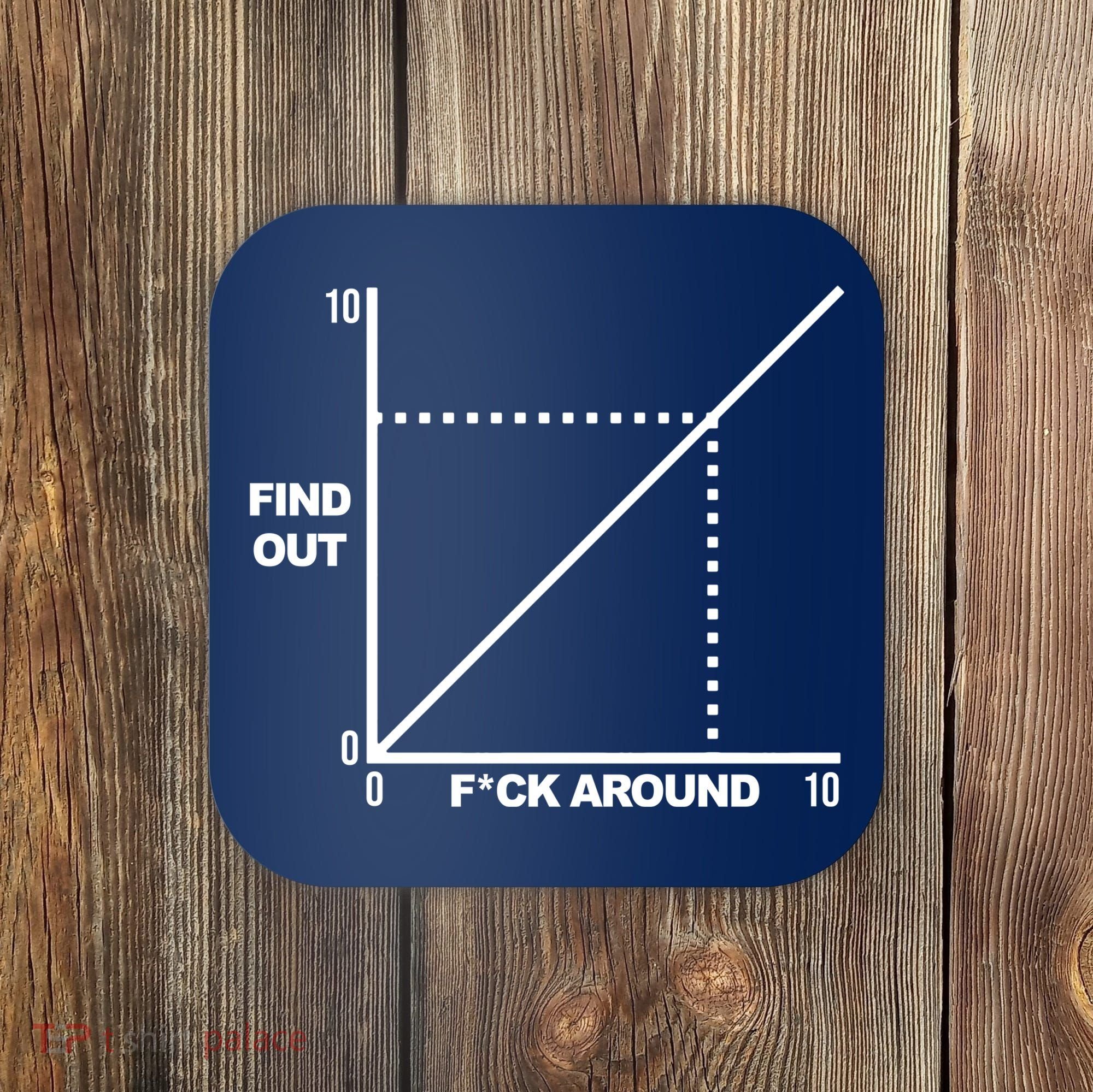 F Around Find Out Coaster