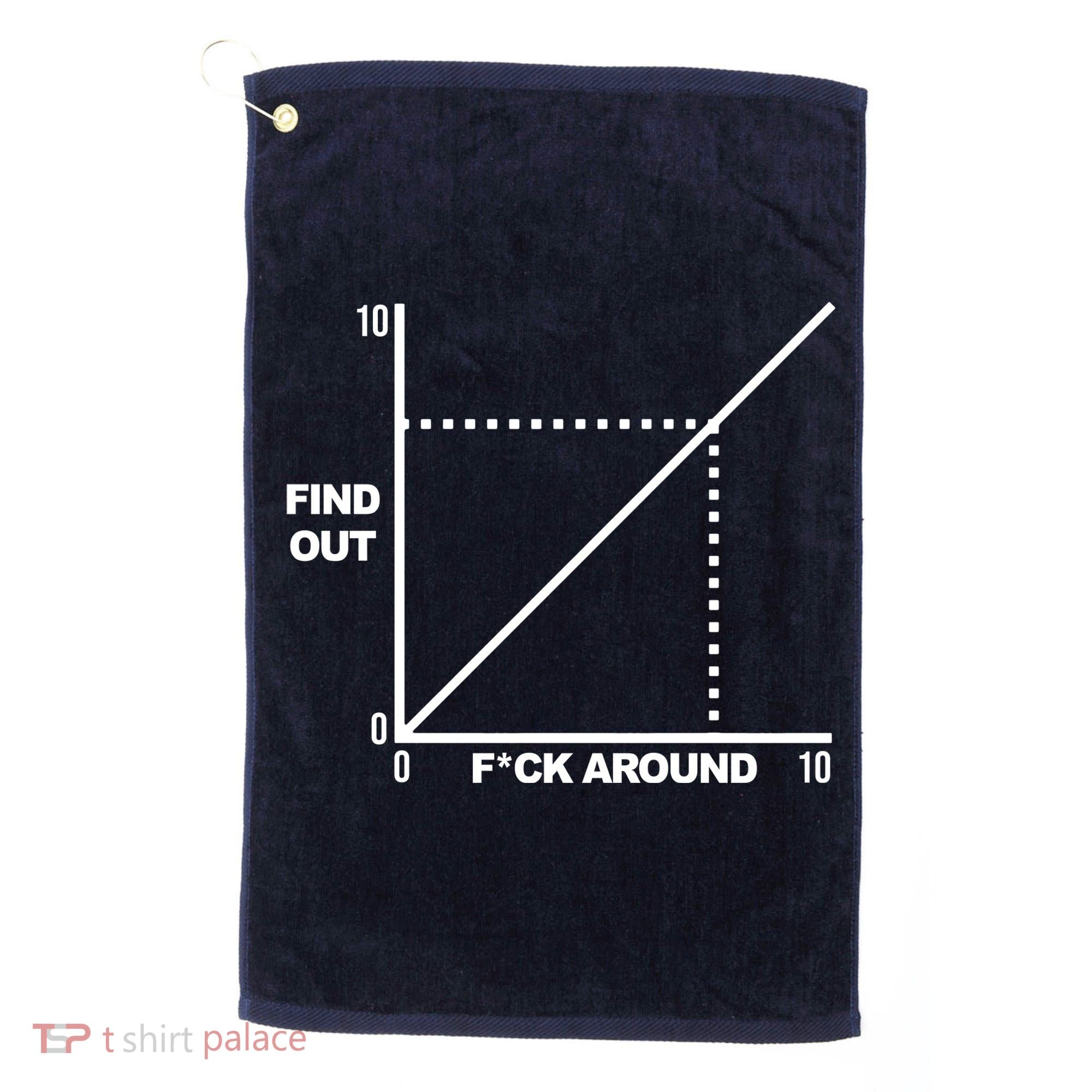 F Around Find Out Golf Towel