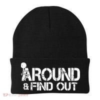 F Around Find Out Funny Meme Beanie thumb 0