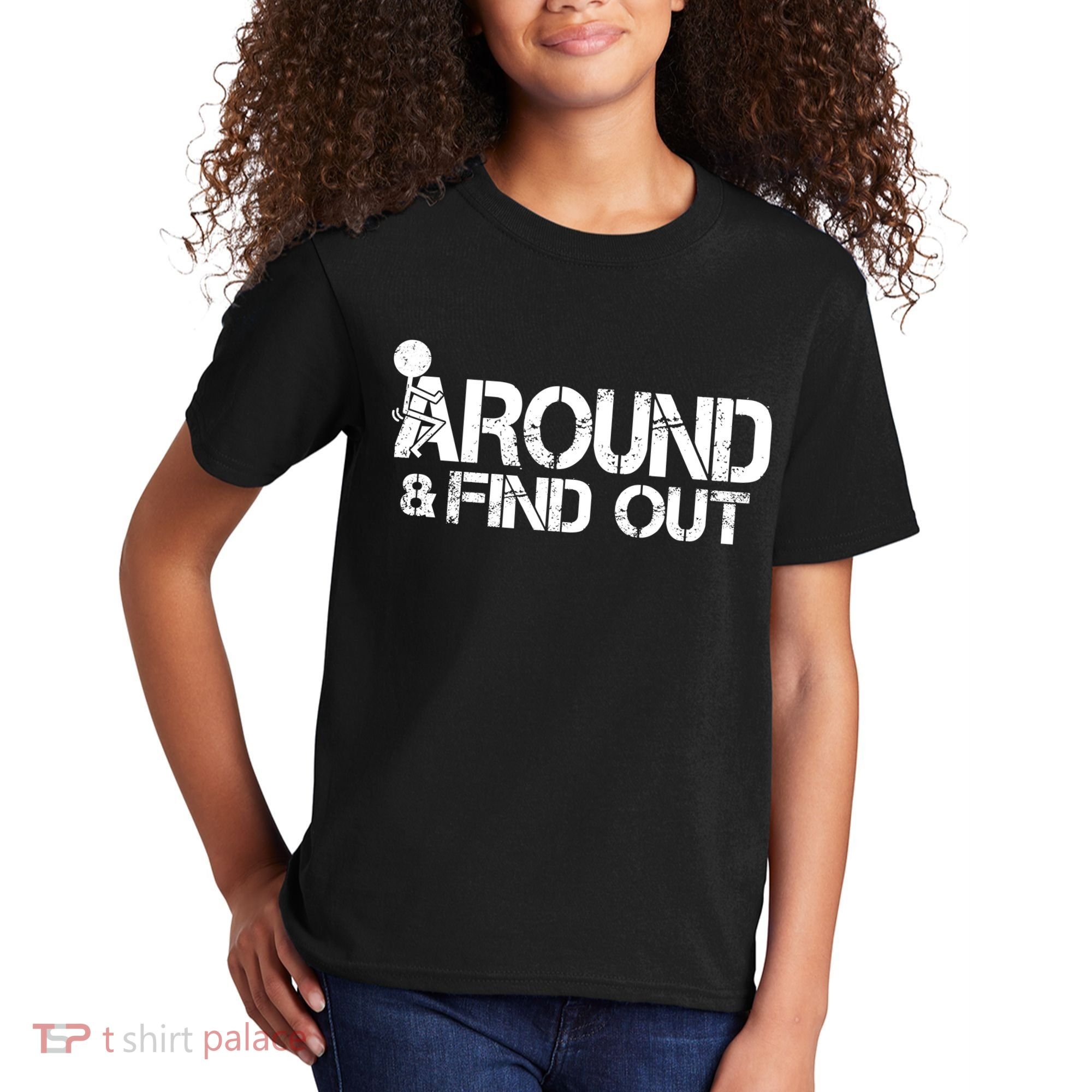 F Around Find Out Funny Meme Kids T-Shirt