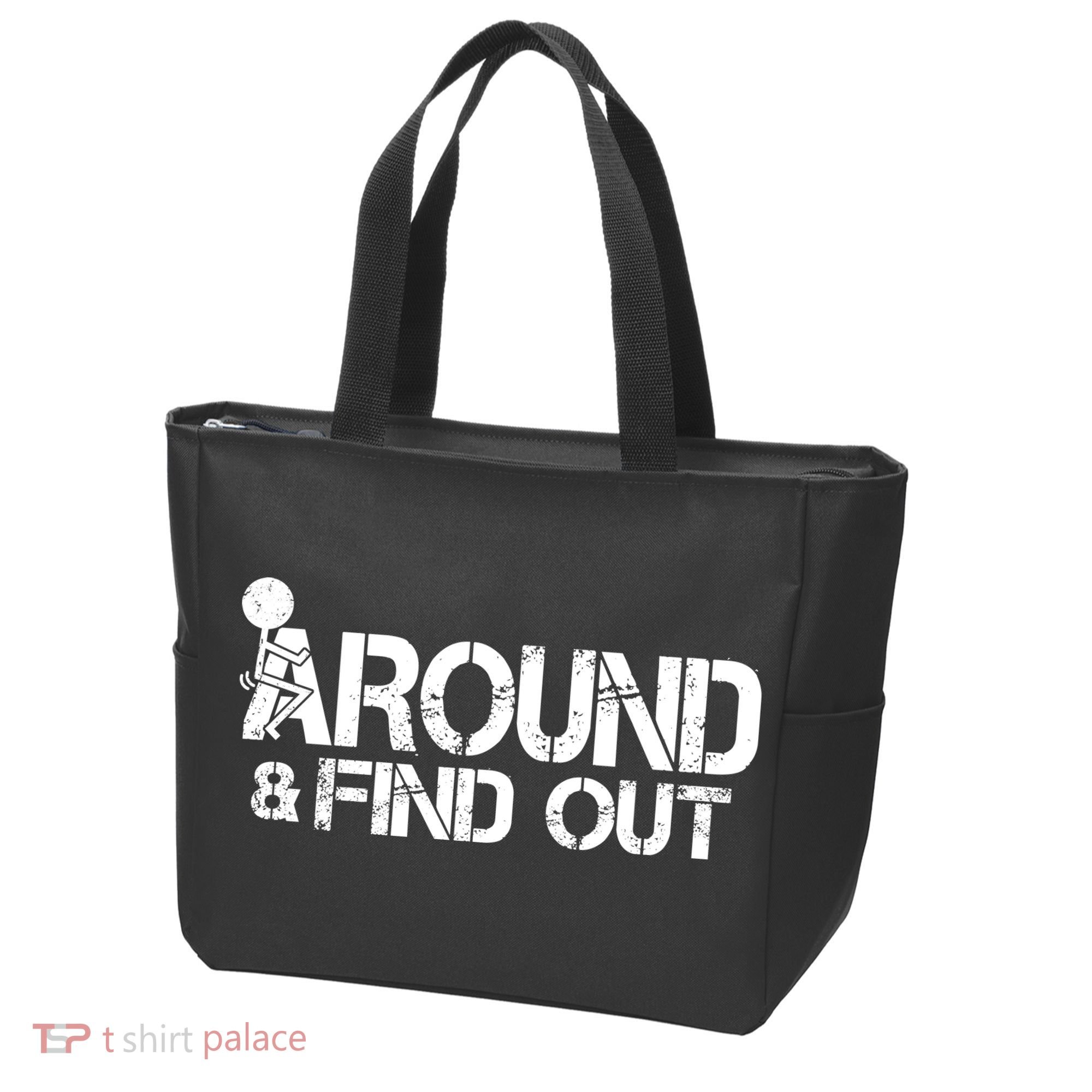 F Around Find Out Funny Meme Tote Bag