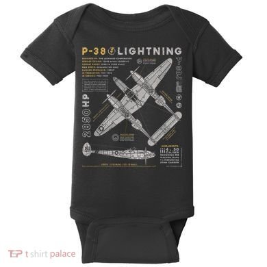 Fighter Aircraft Baby Bodysuit