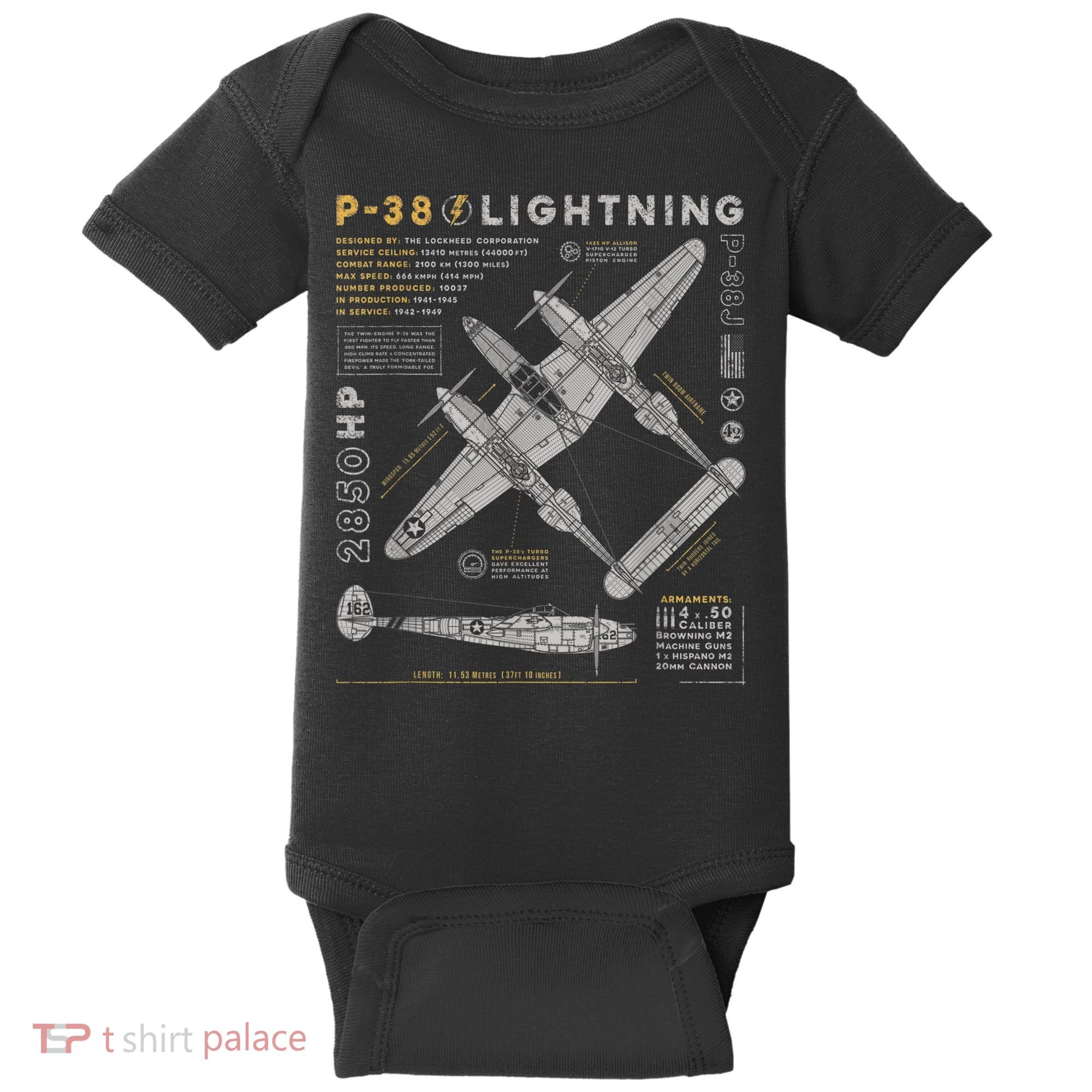 Fighter Aircraft Baby Bodysuit